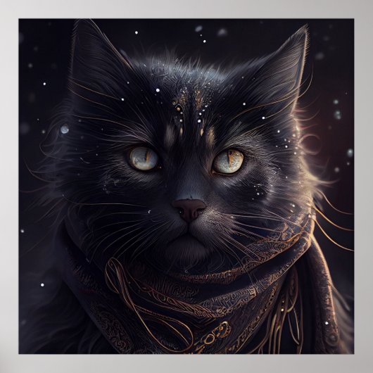 Poster Black Cat (Voorkant)