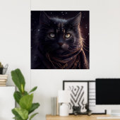 Poster Black Cat (Thuiskantoor)