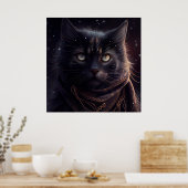 Poster Black Cat (Keuken)
