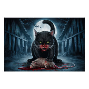 Poster Black Cat and Rat 04 Perfect Poster