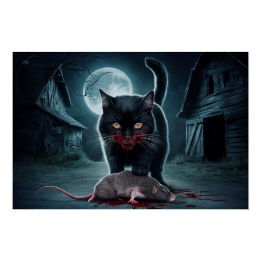 Poster Black Cat and Rat 09 (Devant)