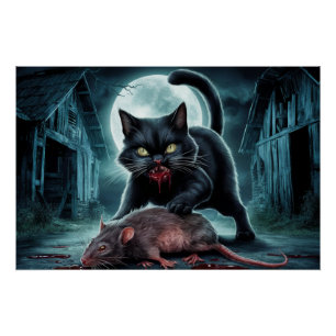 Poster Black Cat and Rat 11 Perfect Poster