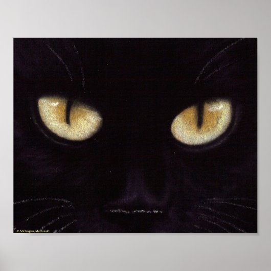 Poster Black Cat Big Eyes (Devant)