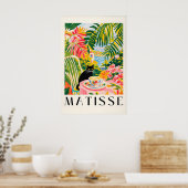 Poster Black Cat Coffee Print Henri Matisse Style Kitchen (Cuisine)