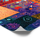 Poster Black Cat Colorful and Whimsical Artwork, (Coin)