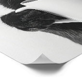 Poster Black Cat Drinking Coffee Wall Art, Black and Whit (Coin)