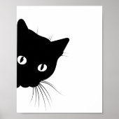 Poster Black Cat Face (Devant)