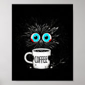 Poster Black Cat Its Fine Im Fine Everything Is Fine Funn (Devant)