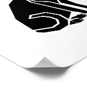 Poster Black Cat Looking Back (Coin)