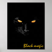 Poster Black Cat Magic funny customizable (Devant)
