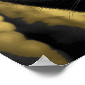 Poster Black Cat Meme avec proverbe irlandais (Coin)