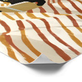 Poster Black Cat Reading in Bed | Peaceful Bedroom | Cat  (Coin)