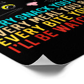 Poster Black Cat Themed Every Snack You Make Retro Peekin (Coin)