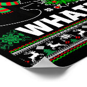 Poster Black Cat What Pushing Tree Over Ugly Christmas Sw (Coin)