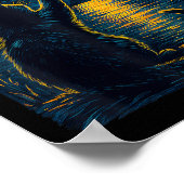 Poster Black Cats Lover Starry Night Vincent Van Gogh (Coin)