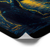 Poster Black Cats Lover Starry Night Vincent Van Gogh (Coin)