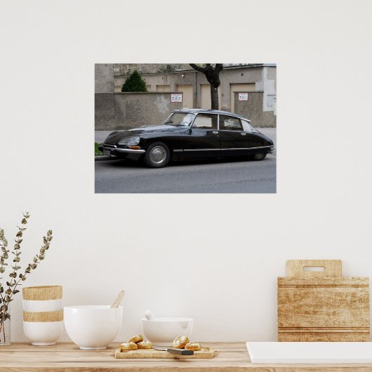 Poster Black Citroën DS (Cuisine)