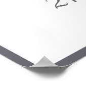 Poster Black Coquette Bow fête d'anniversaire (Coin)