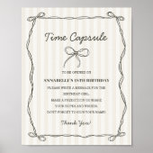 Poster Black Coquette Bow Temps Capsule Anniversaire Jeu (Devant)