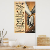 Poster Black Couple I Choose You (Cuisine)