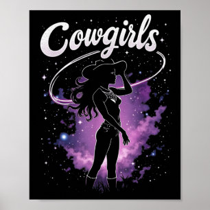 Poster Black Cowgirl Western Rodeo Melanin Histoire noire