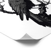 Poster Black Crow, F-caw-f Funny Black Bird (Coin)