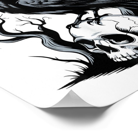 Poster Black Crow, F-caw-f Funny Black Bird (Coin)