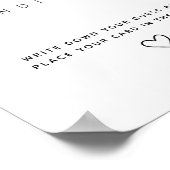 Poster Black Devis Combien de Baby shower de script de bo (Coin)