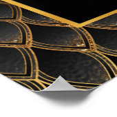 Poster Black Dragon Scales Gold Anniversaire Bienvenue (Coin)