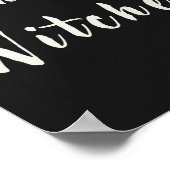 Poster Black Drink Up sorcières Halloween Drink Station (Coin)