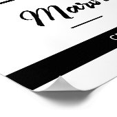 Poster Black Edgy Abstrait Torn Photo Graduation (Coin)