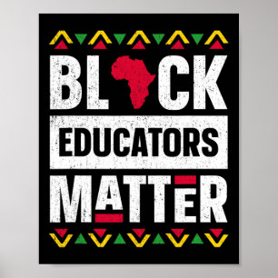 Poster Black Educators Problacher Enseignant Black Histor