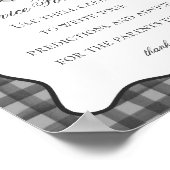 Poster Black En vichy mignon conseil fantôme pour bébé SI (Coin)