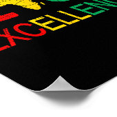 Poster Black Excellence Black Histoire Mois Bhm Hommes Fe (Coin)