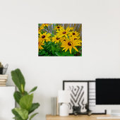 Poster Black Eyed Susan Fleurs sauvages (Bureau à domicile)