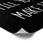 Poster Black Faith It (Coin)