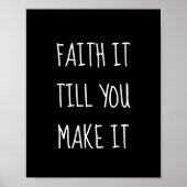 Poster Black Faith It (Devant)