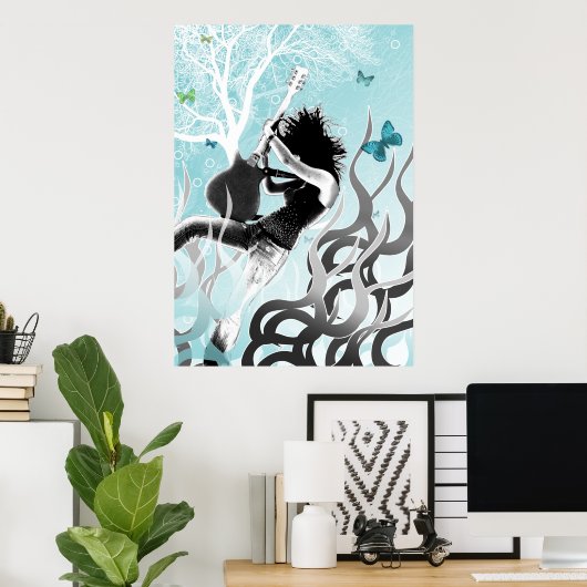 Poster Black Fire (Bureau à domicile)