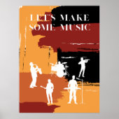 Poster Black Framed Faisons un peu de musique graphique (Devant)
