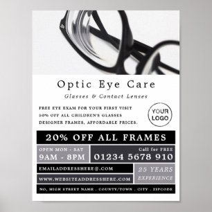 Poster Black Frames, Opticien, Praticien Technique