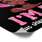 Poster Black Girl I'm Not Old 50 Years Plus Livraison (Coin)