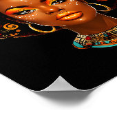 Poster Black Girl Magic Afro Melanin Queen African Americ (Coin)