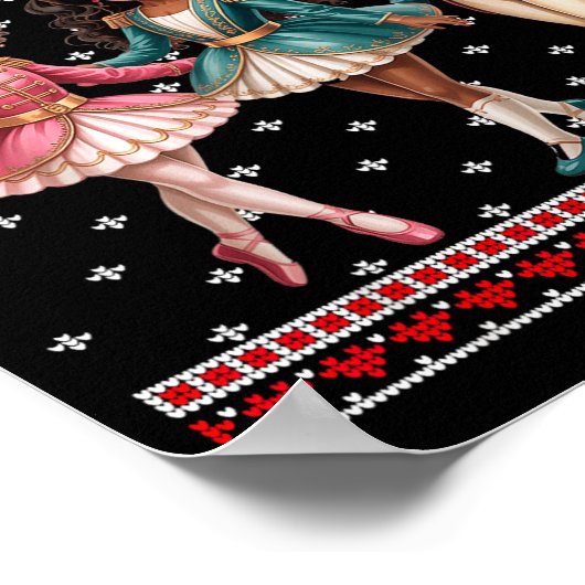 Poster Black Girl Nutcracker Western Nutcracker Bow Ugly  (Coin)