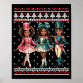 Poster Black Girl Nutcracker Western Nutcracker Bow Ugly  (Devant)