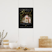 Poster Black Gold Congrats Graduate (Cuisine)