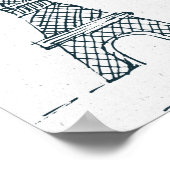 Poster Black Gold "Ne Cessez Jamais Votre Daydream" (Coin)