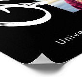 Poster Black Graduation 3 Photo Bold Arch Blanc Script (Coin)