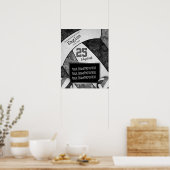 Poster black gray girls' volleyball team photo (Cuisine)