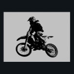 Poster Black Grey Pop Art Motocross Motorcycle Sport<br><div class="desc">Sport Thème Numériquement Edited Art - Motocross Poster Imprimer - College Pop Art - Computer Images - La seule façon de faire un grand travail est d'aimer ce que vous faites.</div>