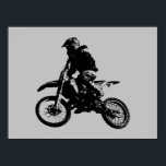 Poster Black Grey Pop Art Motocross Motorcycle Sport<br><div class="desc">Sport Thème Numériquement Edited Art - Motocross Poster Imprimer - College Pop Art - Computer Images - La seule façon de faire un grand travail est d'aimer ce que vous faites.</div>